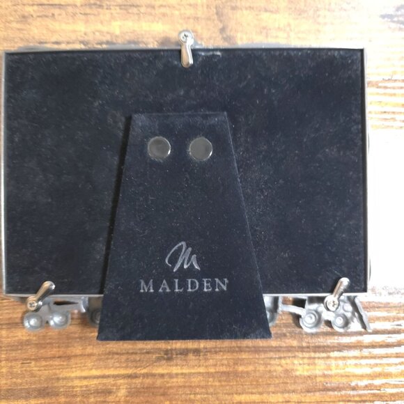 Malden Baby Pewter Picture Frame 3.5" X 5" Photos Train Baby Shower Christening - Picture 9 of 13